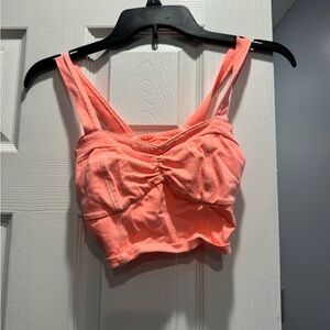 Orange crop top — worn 1-2x